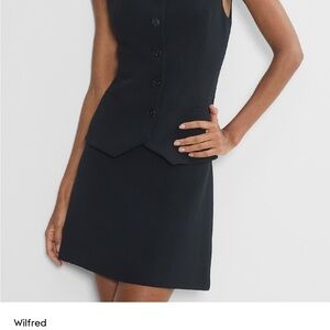 Wilfred classic back mini skirt